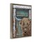 Stupell Industries Highland Cow by Barn Door Floating Frame, design by Jean Plout